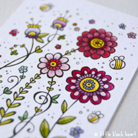 wildflowers and bees